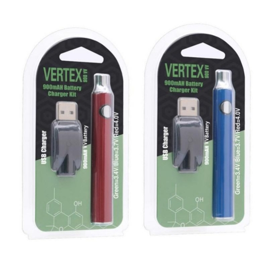 Super Pen Vertex 900mah Vv Preheat Battery Disposable Vape