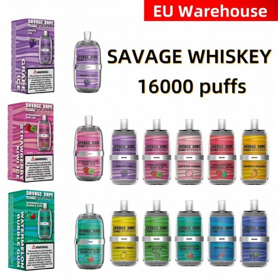 Bestseller Savage Disposable Vape Pens Whiskey 16000 16000+ Puffs