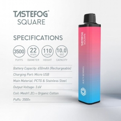 TASTEFOG/OEM Disposable Vapes Tastefog Square 3500 3500+ Puffs