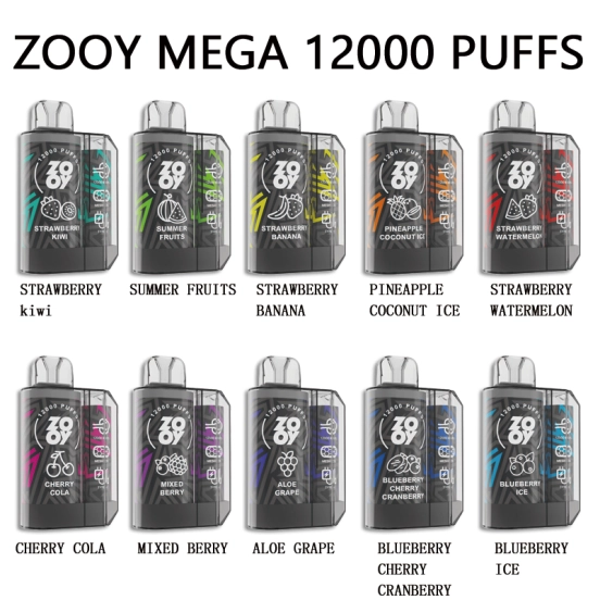 All Flavors Zooy MEGA Vapes 12000 Puffs