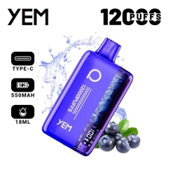 YEM Bm12s-92tz 12000 Puffs Disposable Smooth Hit Vape