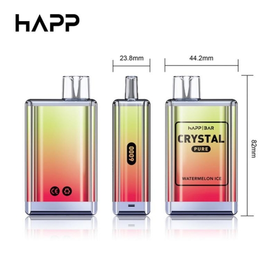 Bananatimes Happ Pure Disposable Crystal 6000 Puffs Vape Disposables Wholesale