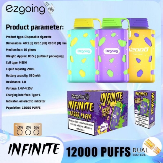 Ezgoing Ezgoing-sv062 About 12000 Puffs Disposable Vapes