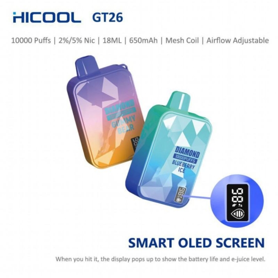 2024 Best Hicool Hicool Gt26 1000 Puffs Vapes Wholesale