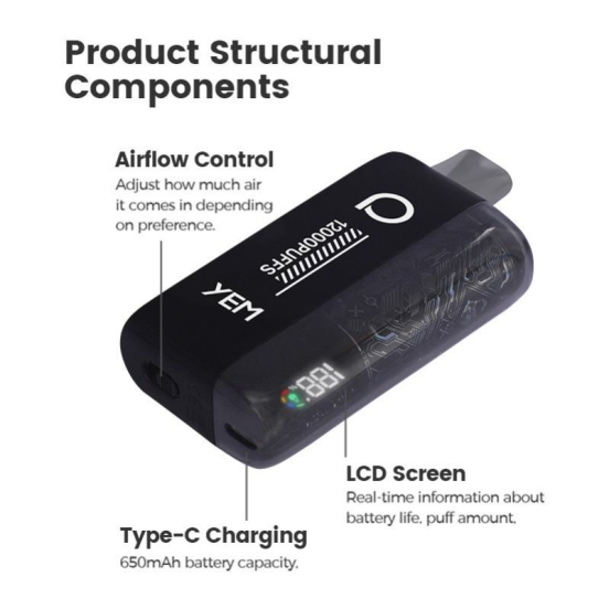 YEM Bm12s-17mn 12000 Puffs Original Bulk Wholesale