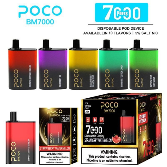 2024's Top Sellers OEM Poco Bm7000 Disposable Vape Device