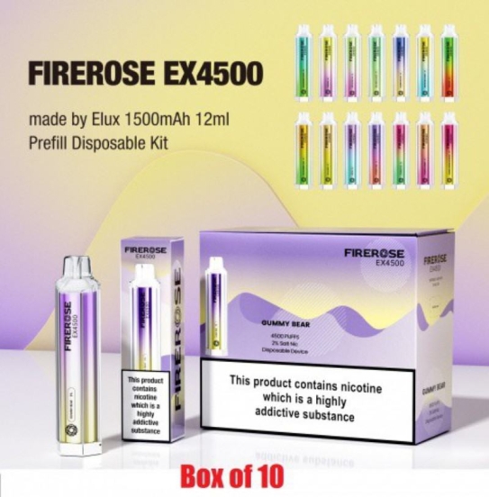 Disposable Big Hit Vape Elux Firerose Ex 4500 Puffs
