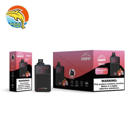 Authentic Banana Times Happ Rc E Cig 8000 Puffs Disposable Vape Brands