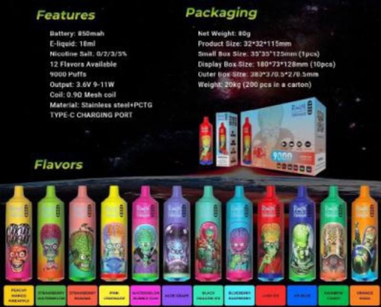 2024's Top Sellers Elfworld PE10000 7000 Wholesale I Vape Big Puff Bars Plus