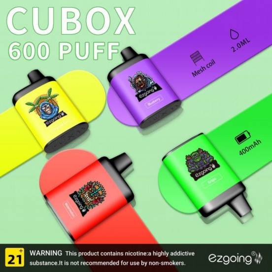 Hot Sale Ezgoing Cubox- 600 Puffs Vape Wholesale Price