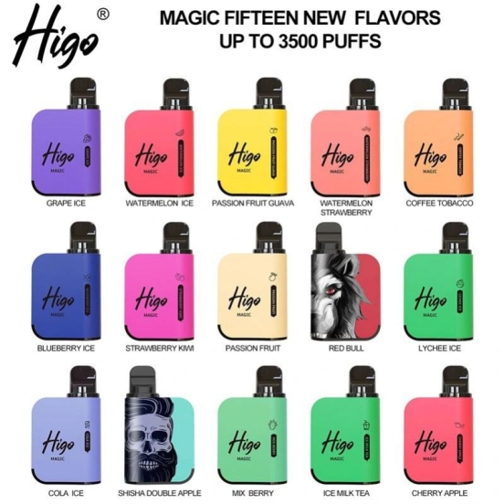 Wholesale Higo 3500 3500+ Puffs Disposable Vapes