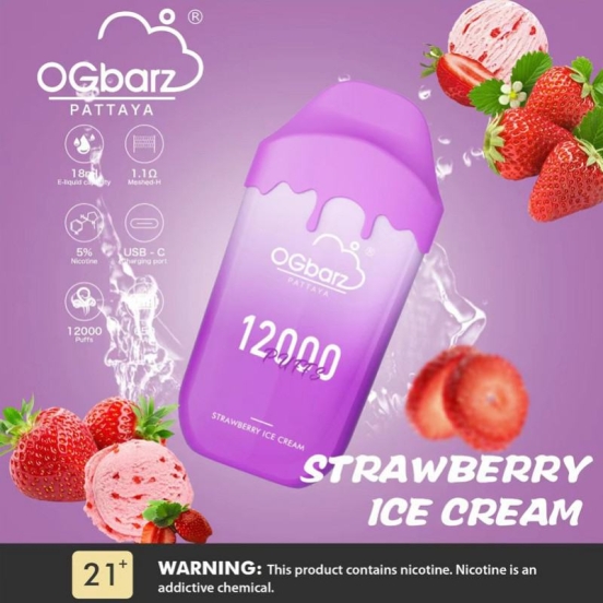 Wide Flavor Selection Customizable Ogz 12000 Puffs Vape Bars