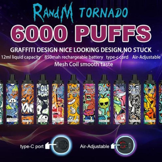 Premium Wholesale RandM/OEM/ODM Randm Tornado 6000 Puffs Vape