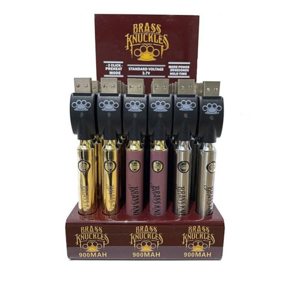 Wide Flavor Selection Vape Bar Wholesale Super Brass Knuckles 900mah Battery