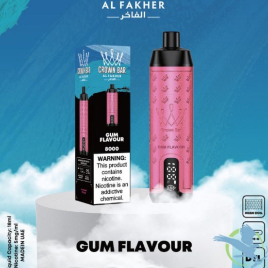 Disposable Allfa Kher 8000 with screen Allfa Kher  With Screen 8000 Puffs E-cigarette Nicotine