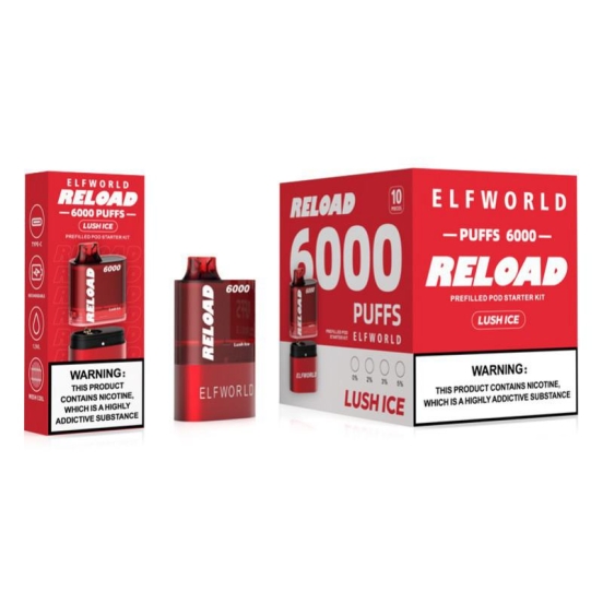 Elfworld Reload 6000 Puffs Big Hit Disposable Vape