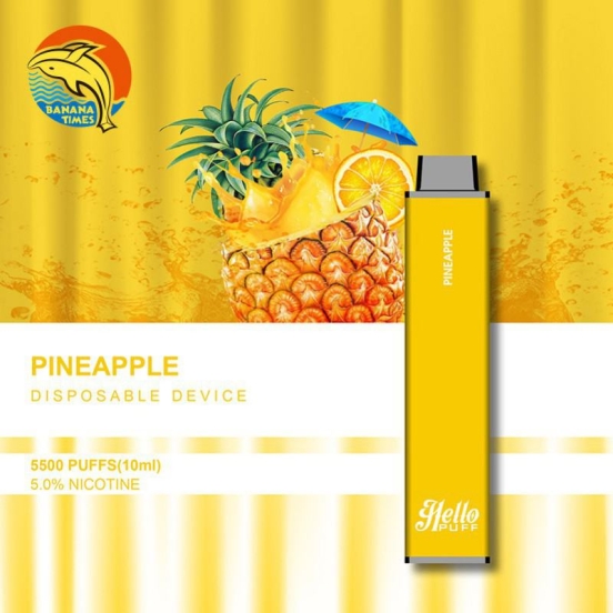 Top Selling Disposable Banana times/ OEM Hello 5500 Puffs Vape Wholesale