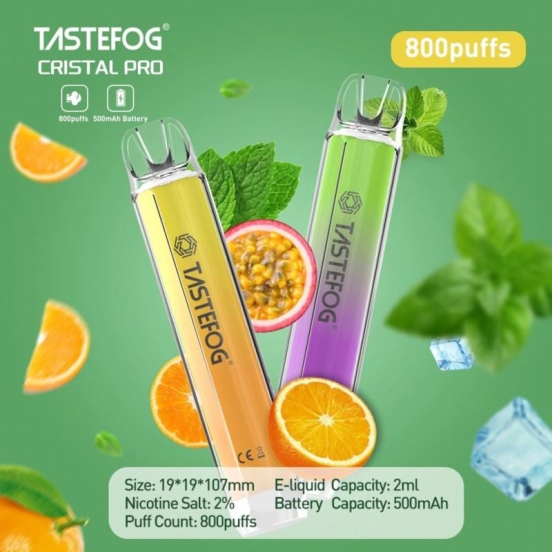 Best Vape Pen Wholesale Disposable Tastefog Tastefog Crystal 800 Puffs Vapes