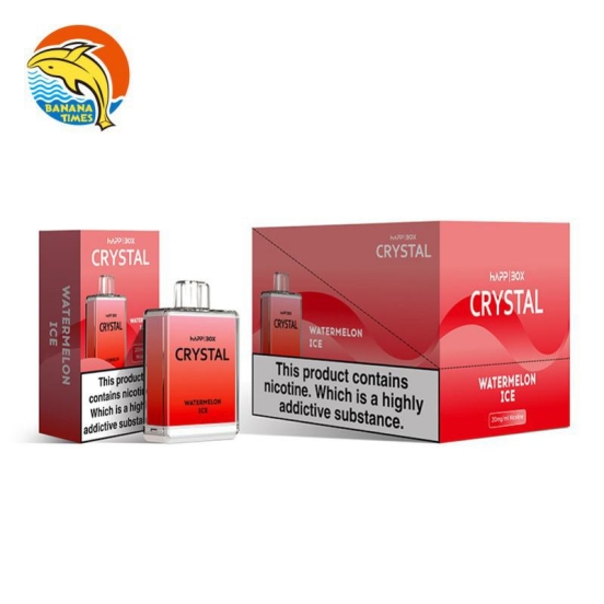 2024's Finest Vaping Wholesale Vape Bars BANANATIMES/Custom Happ Box Crystal - Disposable 600 Puffs