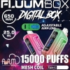 zbood Fluum Digital Box 15000 Vape Big Puff Bar Plus