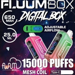 zbood Fluum Digital Box 15000 Vape Big Puff Bar Plus