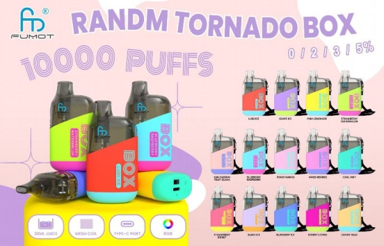 Airis Randm Tornado Box 10000 800 Puffs Disposable Vape Pod