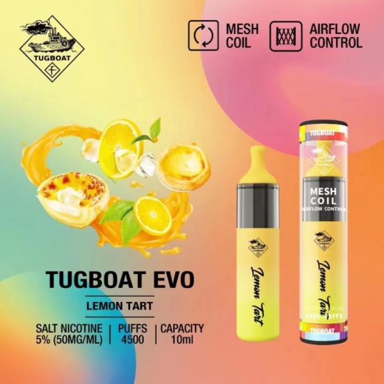 Original Disposable Vape Tugboat Evo 4500 4500 Puffs Wholesale