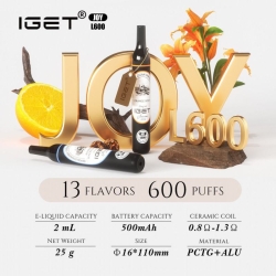 IGET Iget Joy L 600 Puffs Vape Disposables