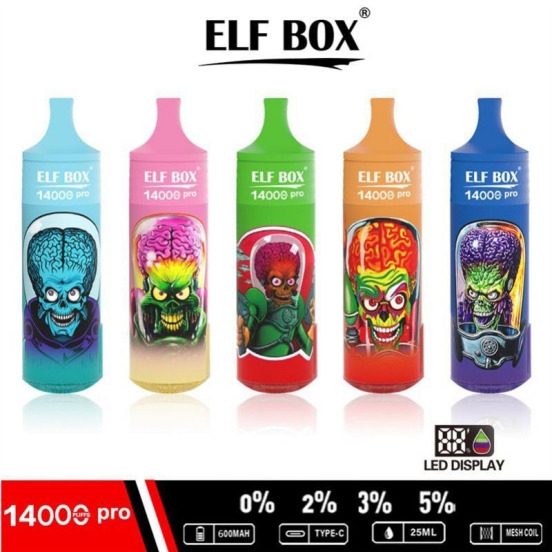 Elf box rgb pro 14000 puffs disposable e-cigarette nicotine