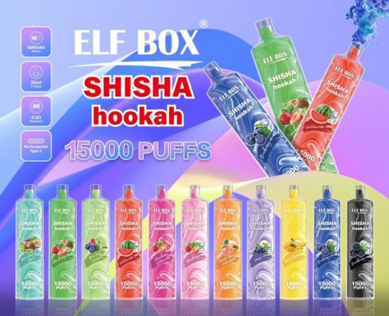 2024 Bulk Price ELF Vape Elf Box Shisha Hookah 15000