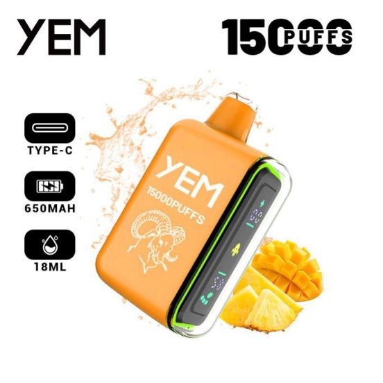 Customizable YEM Td15-109 15000 Puffs Wholesale Disposable Vape Pen