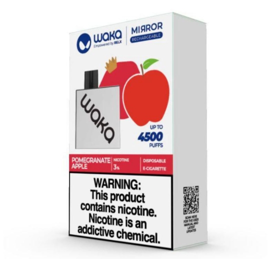 Top-notch Vaping WAKA Disposable Vape Pen Waka Mirror 4500 Puffs Wholesale