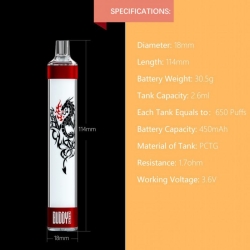 Buddy The Ray Disposable E-cigarette