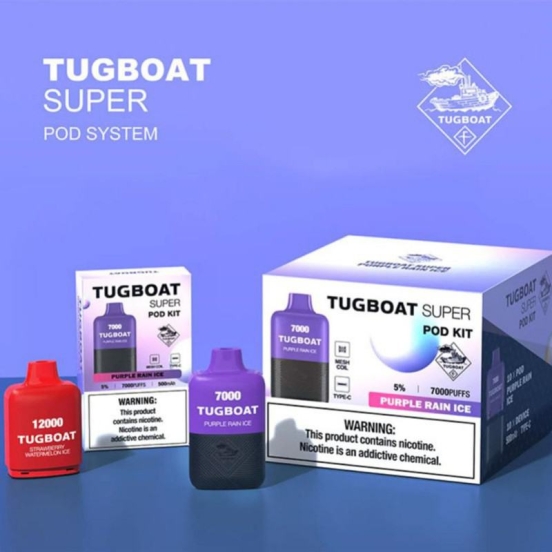 Best Wholesale Disposable TUGBOAT Tugboat Super 12000 7000 Puffs Vape Pen