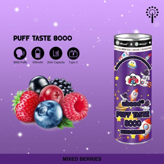 AIM Zbood  Taste 10 Flavors 8000 Puffs Vape Pen