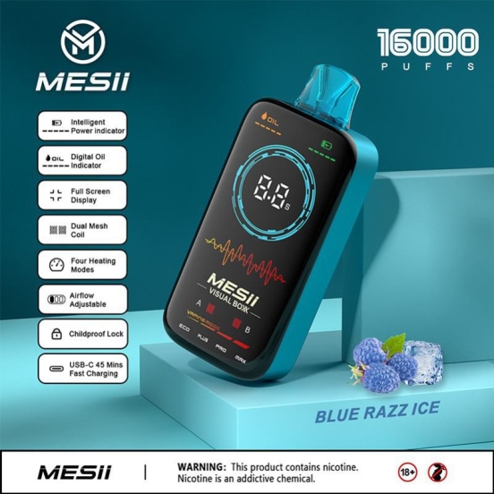 Mesii Wholesale Disposable Vapes Mesii  Full Screen Box Custom 16000 Puffs