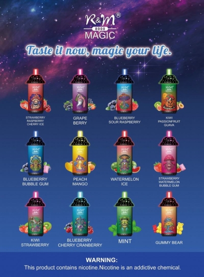 2024 Best Vape R&M SMOKE R&m Magic 8000 Disposable Pen
