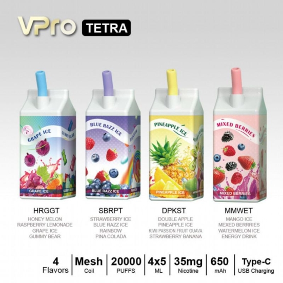 zbood Vpro Tetra 20000 Wholesale Disposable Vapes