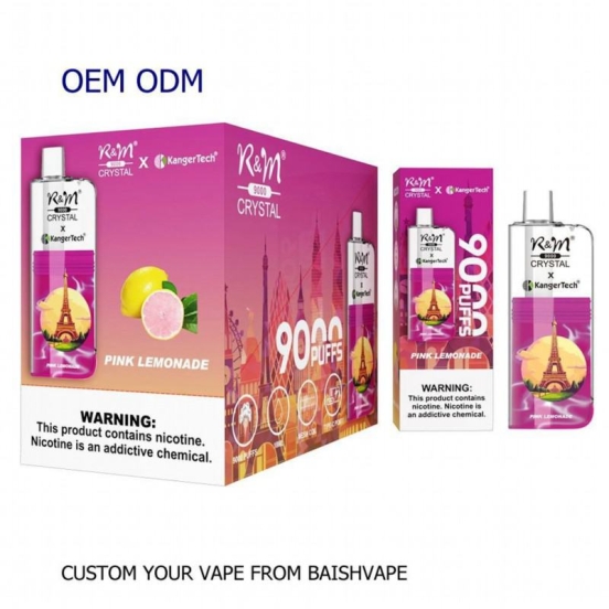 Bestseller zbood R&m Crystal 9000 Sigaraecigdevicecig Puffs Wholesale Disposable Vapes