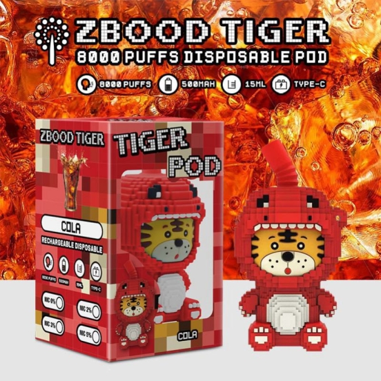 2024 Bulk Pricing Disposable R & M Zbood Tiger 8000 Puffs Vape Pen Wholesale Price