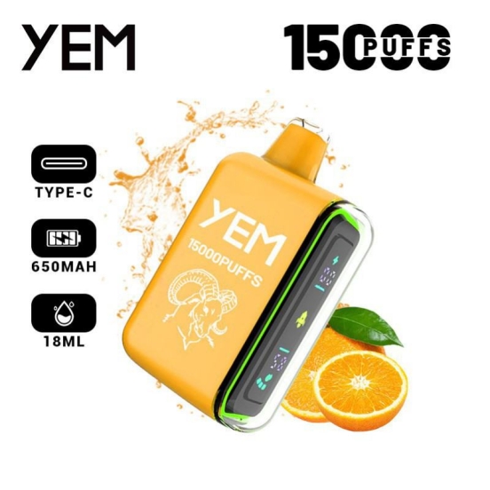 Customizable YEM Td15-109 15000 Puffs Wholesale Disposable Vape Pen