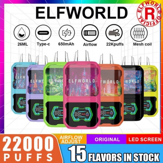 Competitive Pricing Disposable Vape Wholesale Elfworld 22000 Puffs