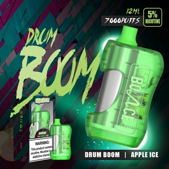 Disposable Vape Sup Bounce Drum Boom 7000 Puffs Brands