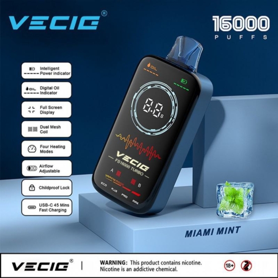 OEM Vecig Fs Turbo 16000 Puffs Disposable E-cigarette