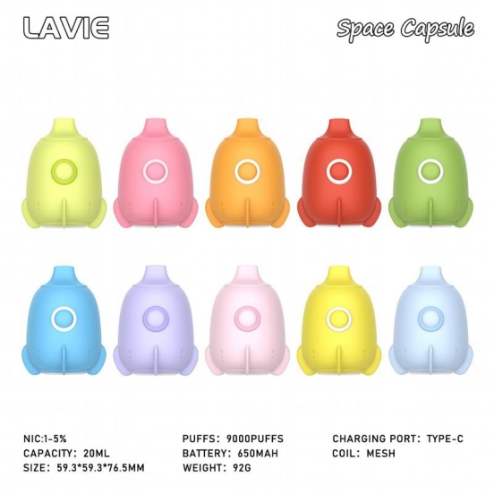 2024 Best Disposable LAVIE E-cigarette Lavie9000 7000 Puffs Nicotine