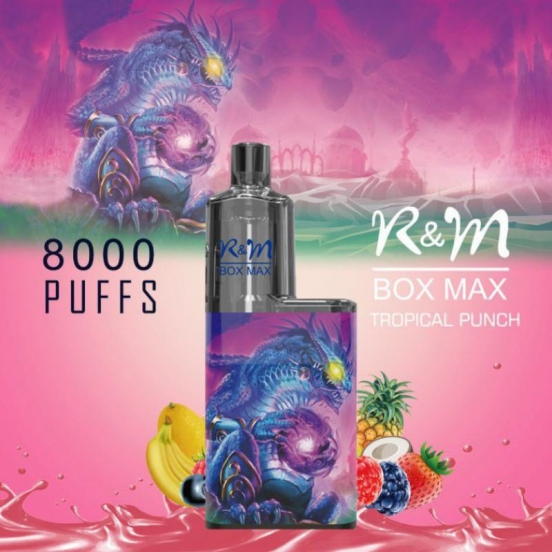 Authentic Disposable AIM R&m Box Max 8k 12 Flavors 8000 Puffs