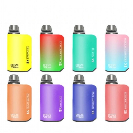 Hot Selling Breze Stiik Box Pro 5000 Puffs Wholesale Disposable Vape Pens
