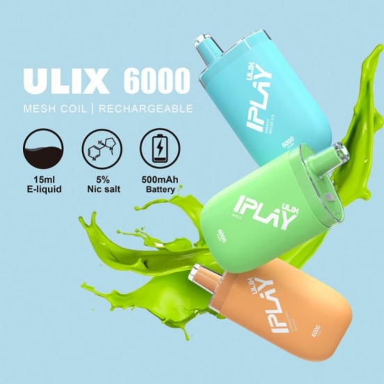 Iplay Ulix  Electronic E 6000 Puffs Wholesale Price Cheap