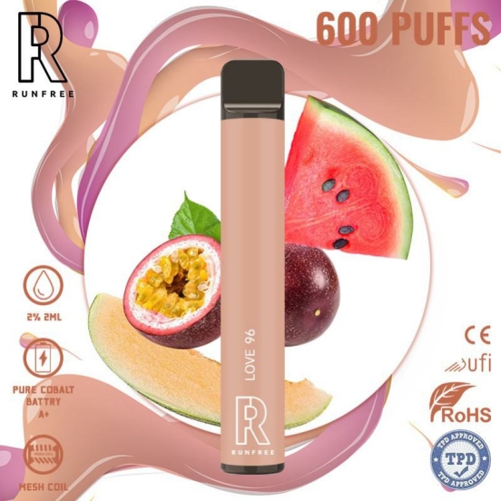 Hot Sale Wholesale Disposable Vape Pens Runfree Rf003 600 Puffs