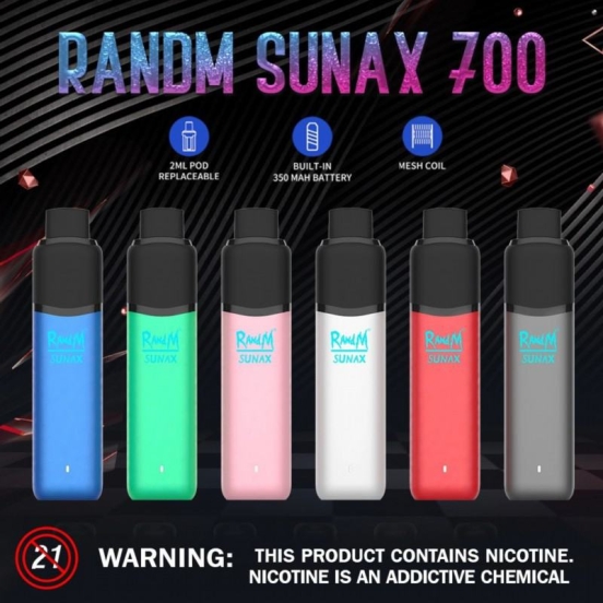 Randm sunax 700 vape disposable wholesale